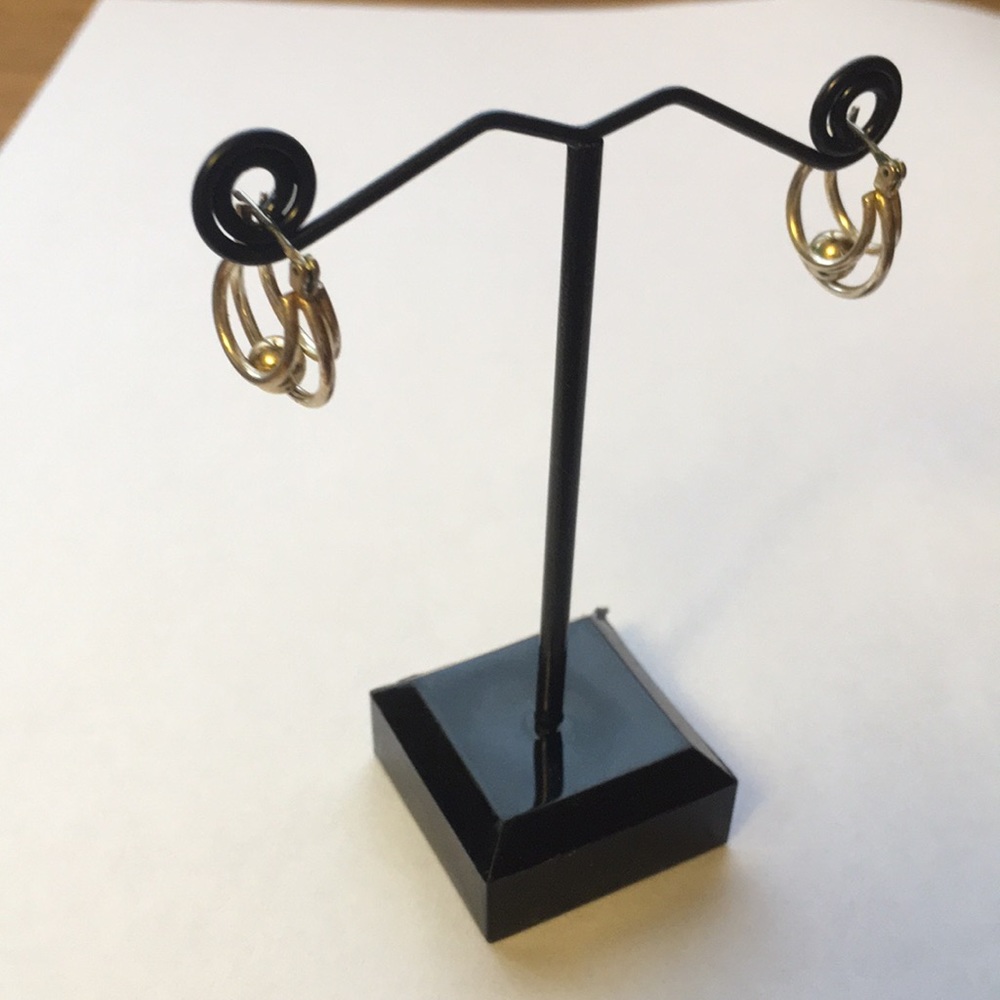 Silver & Gold Hoop earrings